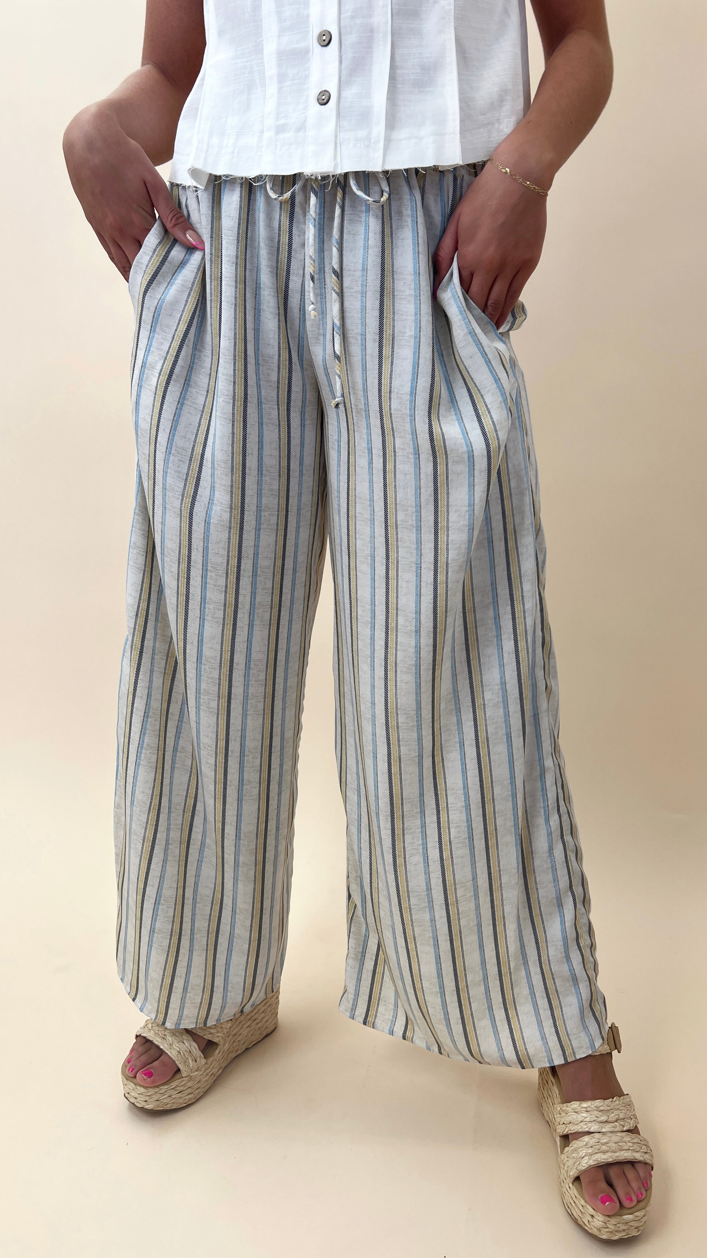 Striped Palazzo Pants - For The Love Of Glitter